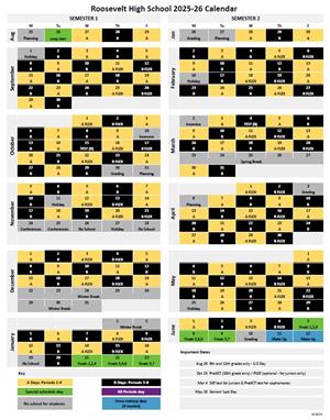 black and gold calendar